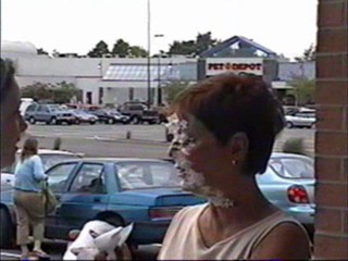 A mom gets pied