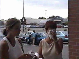 A mom gets pied