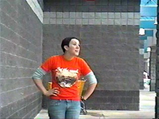 Two girls , two pies