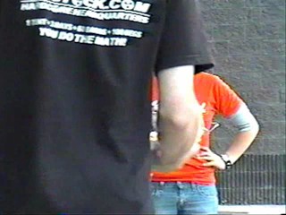 Two girls , two pies