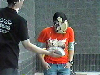 Two girls , two pies