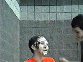 Two girls , two pies