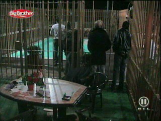 German Big Brother 5 - Franziska fully clothed in the pool