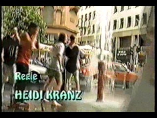 German movie - black dress in fountain