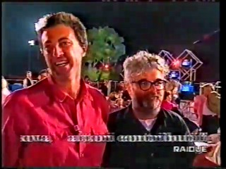 RAI2 - Show with people ending up in the pool