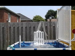 Ashley dunked in a school girls outfit
