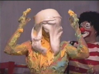 Julie shows how to be a clown