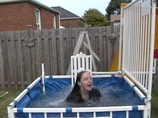 Jessie Dunked In a Business Suit