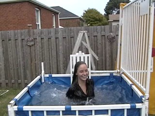 Jessie Dunked In a Business Suit