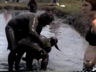 Mud Volleyball & Wrestling