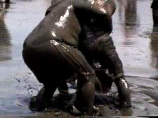 Mud Volleyball & Wrestling