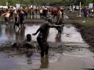 Mud Volleyball & Wrestling