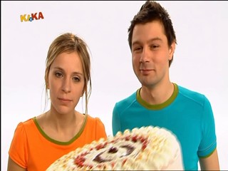 Female presenter gets caked