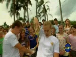 Toasted TV-Pip Puts Stuff Down Her Pants