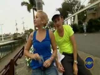 Toasted TV-Pip Puts Stuff Down Her Pants