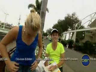 Toasted TV-Pip Puts Stuff Down Her Pants