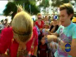 Toasted TV-Pip Puts Stuff Down Her Pants