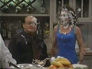 Rhea Perlman, Stacy Keibler, and Rachel York pied.