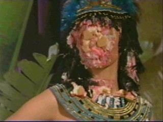 Rhea Perlman, Stacy Keibler, and Rachel York pied.