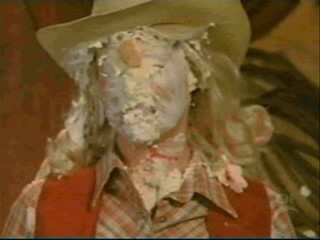 Rhea Perlman, Stacy Keibler, and Rachel York pied.