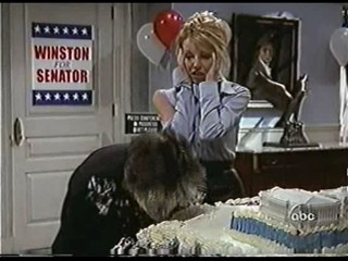 Spin City Cake Scene