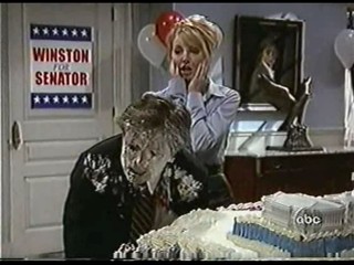 Spin City Cake Scene