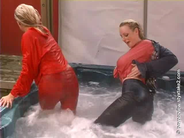 Two Sarahs in a hot tub (#069)