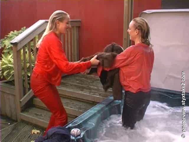 Two Sarahs in a hot tub (#069)