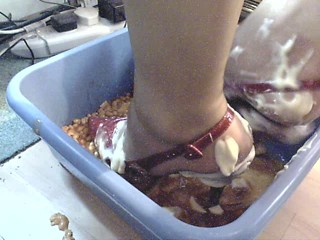 My messy patent slingback high heels