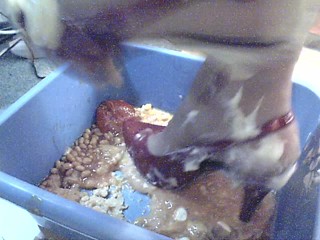 My messy patent slingback high heels