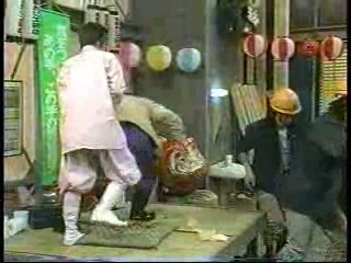 Japanese TV messy slapstick scenes