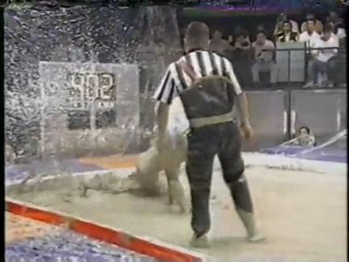 Japanese girl mud wrestling!