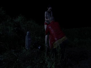 Japanese girl into the mud pool!