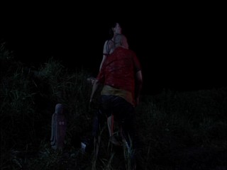 Japanese girl into the mud pool!