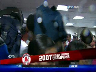 Baseball championship celebration