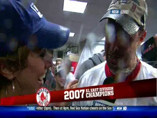 Baseball championship celebration