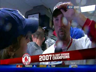 Baseball championship celebration