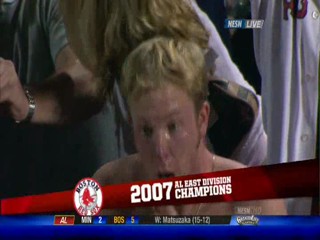 Baseball championship celebration