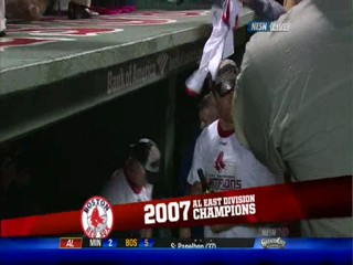 Baseball championship celebration