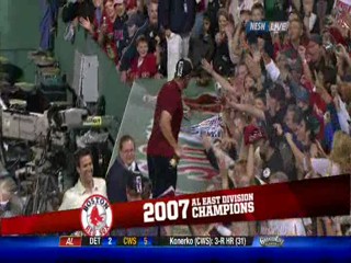 Baseball championship celebration