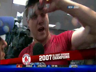 Baseball championship celebration