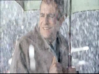 TV Ad - Mirjam Weichselbraun wet in the rain