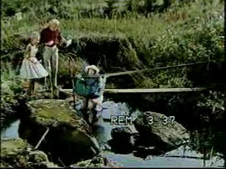 Woman falls in the creek