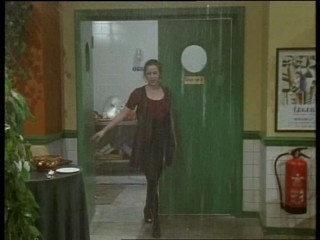 Press Gang - Julia Sawalha soaked by sprinklers