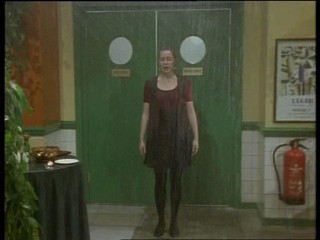 Press Gang - Julia Sawalha soaked by sprinklers