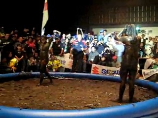 Philipinres Motorcycle Convention mudwrestling