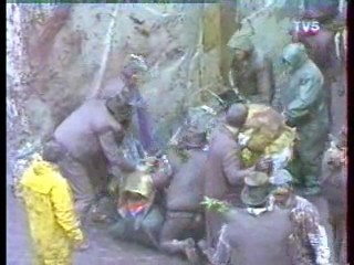 French TV: Mud festival,  Pie scene,  Disney Club