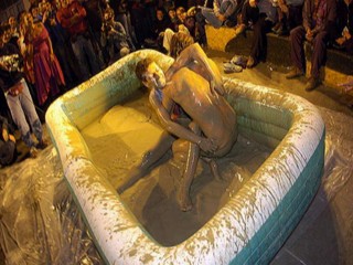mud wrestling