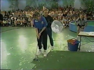 Family Challenge - pie and gunge balloon