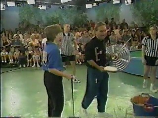 Family Challenge - pie and gunge balloon